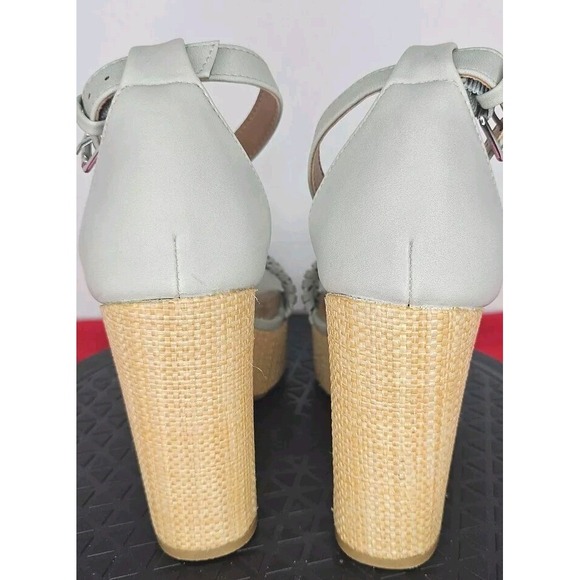 DV Dolce Vita Coda Sage Rattan Block Heel Women's Size 6.5 - Picture 4 of 9